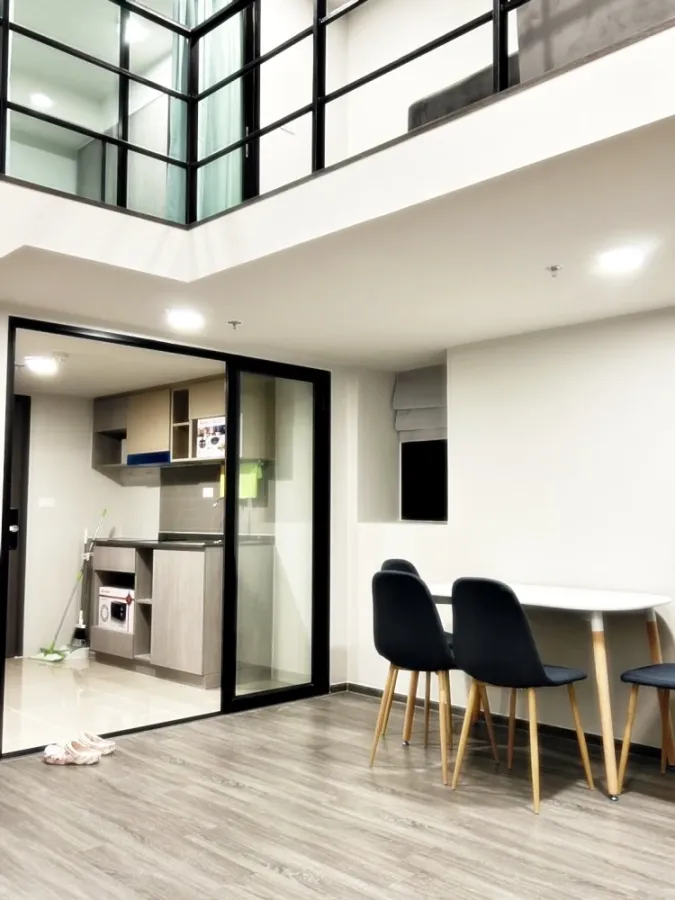 For rent!! Ideo Ramkhamhaeng - Lamsalee Station, 35th floor, beautiful and luxurious room, fully furnished, ready to move in! Reserve now!!