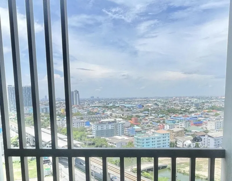 ให้เช่าคอนโด ดิ ออริจิ้น สุขุมวิท - สายลวด E22 ชั้น 19 วิวรถไฟฟ้า ไม่มีตึกบัง ลมดี ราคาคุ้ม รีบมาจอง