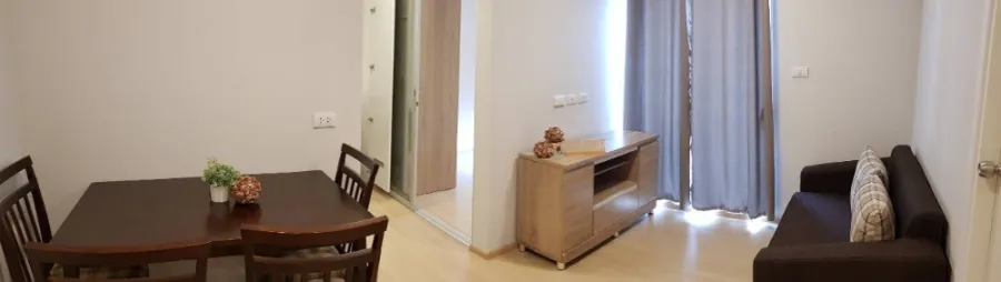 For rent, Plum Condo Rangsit Alive, Phase 1, 7th floor, corner room, most private, beautiful pool view, can't be reserved anymore.