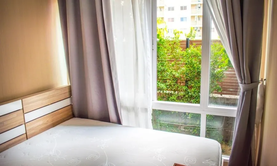 For sale: Airlink Residence Romklao, 2nd floor, complete with furniture and electrical appliances. Buy now, urgent.