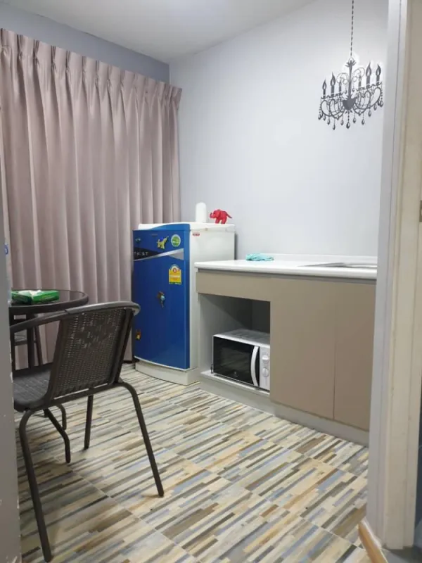คอนโดให้เช่า D condo รัตนาธิเบศร์ 1 ห้องนอน 1 ห้องน้ำ มาพร้อมเฟอร์ เครื่องใช้ไฟฟ้าครบ รีบมาจองเลย