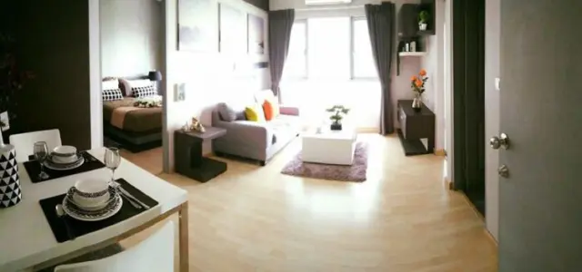 ให้เช่า the leaf pattanakarn ห้องมุมเป็นส่วนตัว วิวสวย ตกแต่งพร้อมอยู่ แบบนี้ต้องจอง images