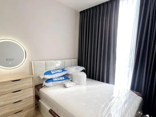 For rent!! Condo The Line Chatuchak-Mochit, 12th floor, new room, never lived in, full set of furniture, ready to move in, don't miss it!!