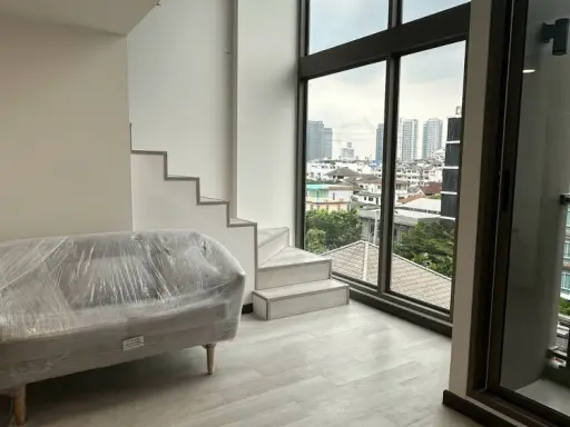 ให้เช่า Groove Vibes Ladprao 18 คอนโด Duplex Loft เพดานสูง โปร่ง โล่ง หน้าต่างหันทิศเหนือ แดดไม่แรง ห้องไม่ร้อน images