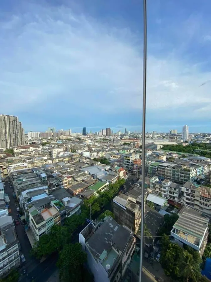 Condo for sale, rent, The Room Sathorn-St.Louis. Nice leather sofa, 16th floor, east direction. Don't wait.