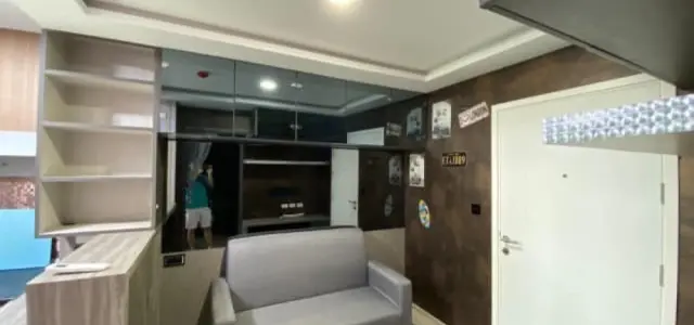 ให้เช่า Plum Condo Ram 60 Interchange ห้องตกแต่งผนังวอลเปเปอร์ พร้อมเฟอร์บิ้วอินทั้งห้อง จองเลย images