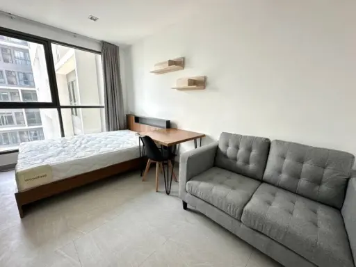 ปล่อยเช่า Ideo Mobi Rama 9 ห้องสตูดิโอ ชั้้น 25 city view พร้อมสิ่งอำนวยความสะดวก สนใจรีบย้ายด่วนๆ images