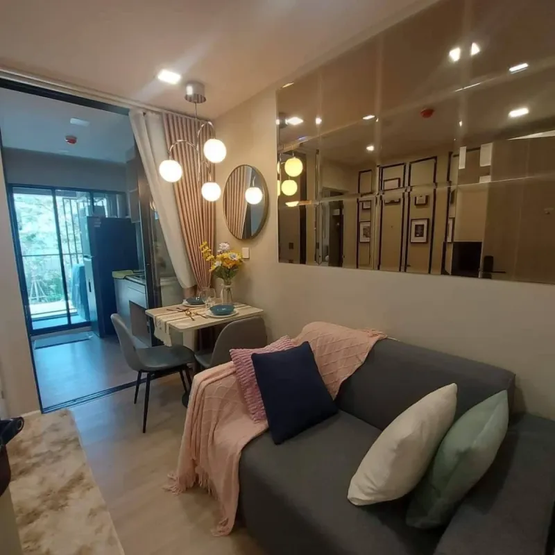 ปล่อยเช่าคอนโด Atmoz flow minburi 1 bedroom Extra แต่งพร้อมอยู่ สะดวกครบจบที่นี่ อย่าพลาด