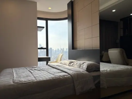 For rent!! Condo Ashton Chula - Silom, room number 538, 27th floor, fully furnished, ready to move in, don't miss it!!