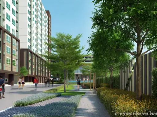 Condo for sale Lumpini Ville Ramkhamhaeng 60/2, empty room, not decorated, good price, top floor as well !! 