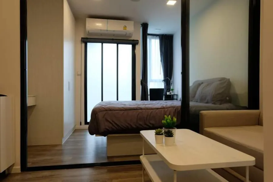 ให้เช่า Atmoz Chaengwattana ห้องตกแต่งพร้อมเข้าอยู่ เฟอร์เครื่องใช้ไฟฟ้าครบครัน ราคาดีสุดๆ รีบจองเลย