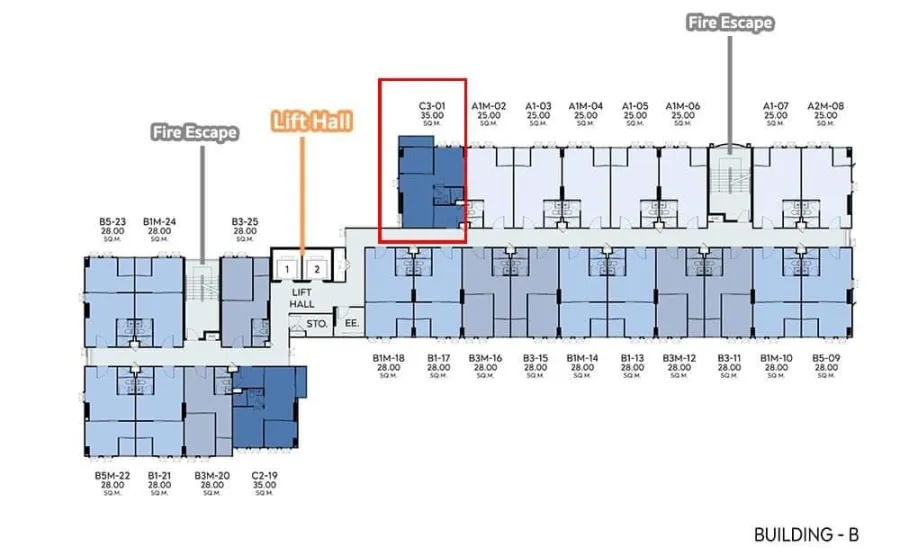 ขายดาวน์ แอสปาย รัชโยธิน 1 Bedroom Plus ชั้น 5 ตึก B มุม private จองด่วน ห้ามพลาด