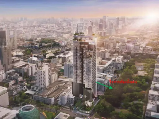 For sale คอนโด ดิ เอ็กซ์โทร พญาไท - รางน้ำ 2 นอน 2 ห้องน้ำ ชั้น 7 วิวสวนสันติภาพ รีบจองเลย