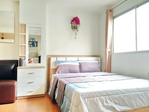 This tone room is very nice, clean, comfortable for rent, Lumpini Township Rangsit, Zone A, front end.