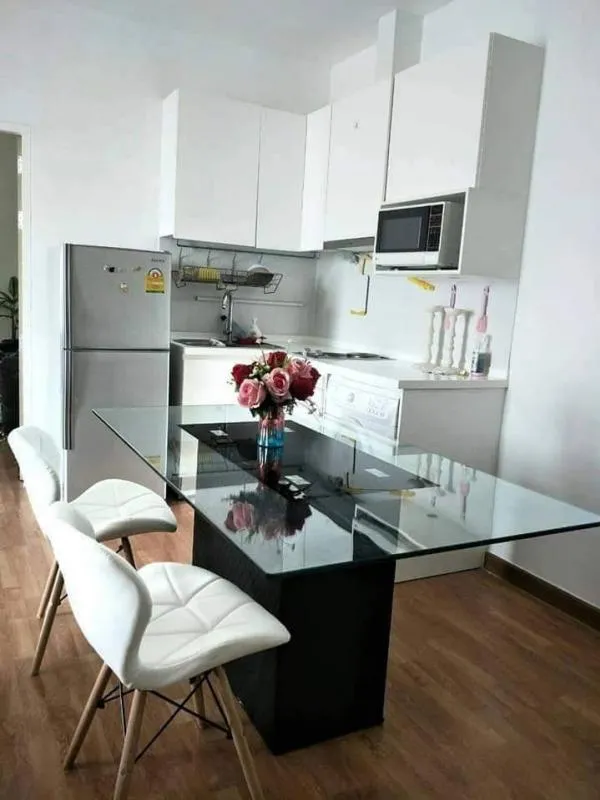 For sale, for rent!! Condo The Coast Bangkok Sukhumvit-Bangna, 25th floor, Building A, beautiful room, beautiful view, hurry up!!