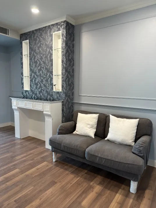 For sale, for rent!! Condo The Room Sukhumvit 62, 17th floor, Building A, beautiful room, newly renovated. Fully furnished, ready to move in, reserve