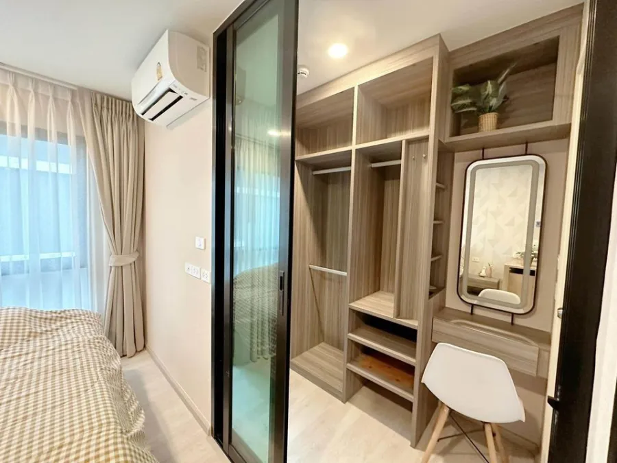 ขาย ให้เช่า The Origin Sukhumvit105 ห้องติดวอลเปเปอร์อย่างดี โทนขาว ละมุนตา ราคาละมุนใจ ซื้อเลย