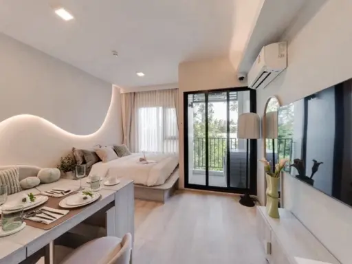 Selling down payment for COBE Ratchada Rama 9, 18th floor, corner unit. Great location, very livable. Book now! (Urgent!) images
