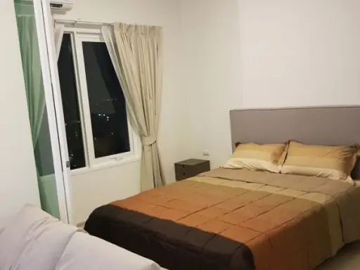 For rent Chapter One Eco Ratchada-Huay Kwang, corner room, fully furnished, 14th floor view, very good price, complete items, ready to move in!