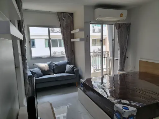 ให้เช่า คอนโด My condo สุขุมวิท 52 ห้อง STUDIO ตกแต่งเฟอร์นิเจอร์ครบครัน มาแต่ตัวเข้าอยู่ได้เลยจ้า