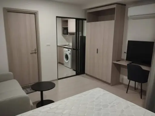ให้เช่า d condo air Ladkrabang ห้องพร้อมอยู่ เฟอร์พร้อม ราคาสบายกระเป๋า จองเลย