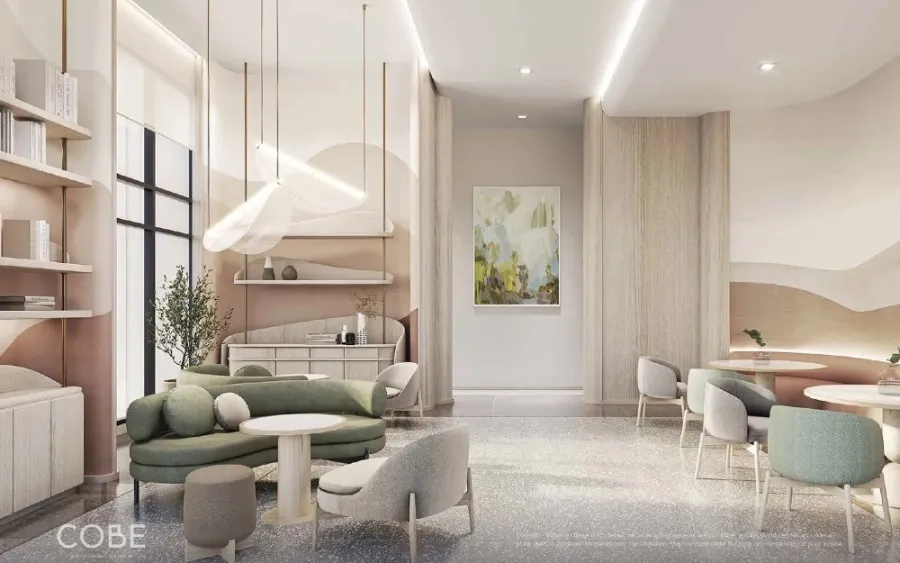 Selling down payment, Cobb Ratchada-Rama 9, 10th floor, fully furnished room, ready to move in, great common area, hurry and book now