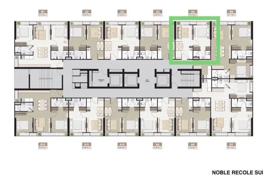 ขาย ให้เช่า คอนโด โนเบิล รีโคล สุขุมวิท 19 ชั้นสูง วิวสวน วิวโล่ง โปร่ง มี 2 ระเบียง รีบเลย