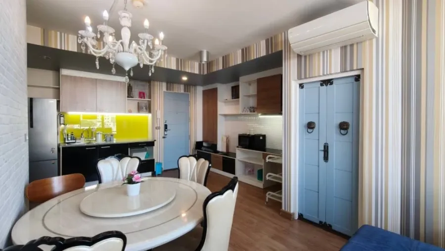 For sale: The Iris Rama 9-Srinakarin, 1 bedroom, 1 bathroom, fully furnished, JW Tower view, reserve now.
