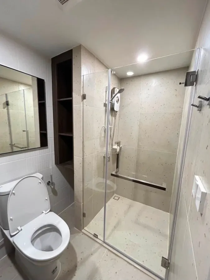 ให้เช่า Nue Cross Khu Khot Station 1 ห้องนอน ชั้น 3 เฟอร์นิเจอร์ครบครัน หิ้วกระเป๋าเข้าอยู่ได้เลยจ้า