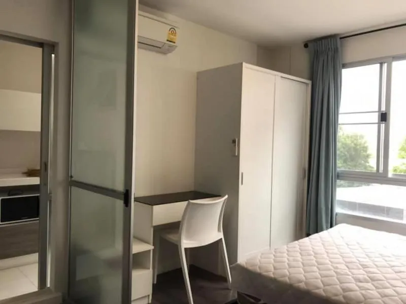 For rent ดีคอนโด แคมปัส รังสิต เฟส 1 ห้องกว้างพื้นที่ใช่สอยเยอะ แต่งเรียบง่าย อยู่สบายชิวๆ จองด่วน