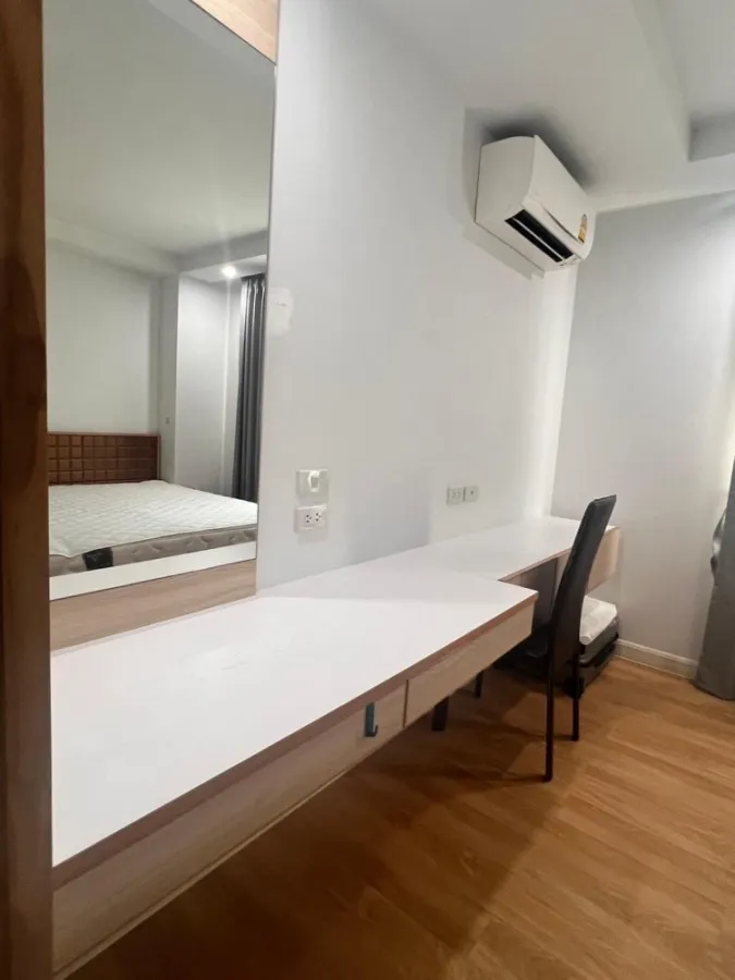 For rent: V Condo Salaya, 7th floor, quiet corner room, high privacy, book now, don't miss out.