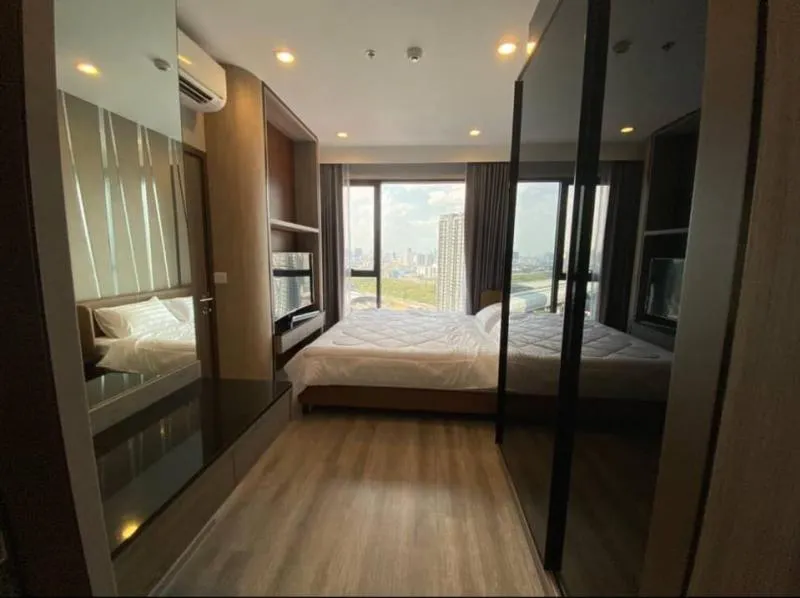 Condo for rent, ideo mobi Asok, 2 bedrooms, 1 bathroom, 23rd floor, city view, comes with full facilities, hurry up