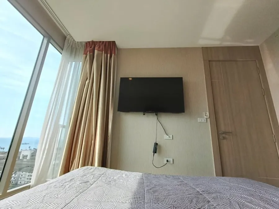 ให้เช่า The Riviera Jomtien พัทยา ห้องอยู่ชั้นสูงมากๆ วิวทะเล+เมือง ตกแต่งครบ พร้อมเข้าอยู่