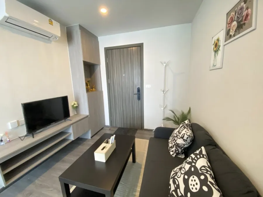 For rent THE ORIGIN Sukhumvit Sailuat E22 Station, 24th floor, good view, fully furnished, book now, don't miss out.
