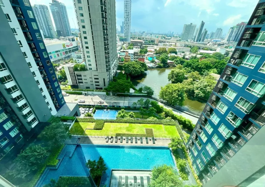 ให้เช่า คอนโด เดอะ เบส สุขุมวิท 77 เฟอร์และเครื่องใช้ไฟฟ้าครบ เดินทางง่าย รีบเลย