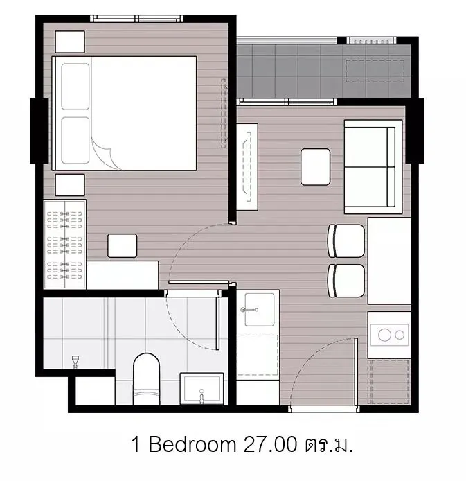Selling down payment New Cross Khu Khot Station, Building C, 3rd floor, nice project, great location, interested in owning it, reserve quickly.