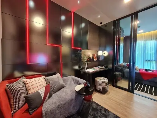 Selling down payment Plum Condo New West Bangyai, room with a good view, can see the view of Ikea, Central Westgate, on the 9th floor, furnished, read images