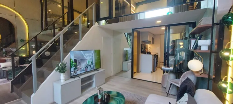 Selling down payment, So Origin Siriraj, Duplex room, spacious, airy, with many amenities, book now!