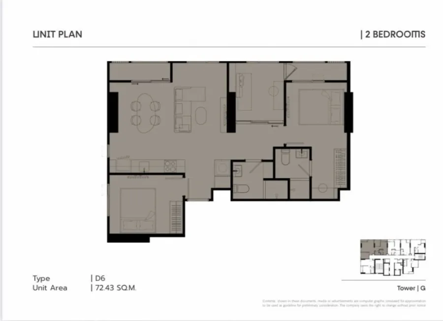 Selling down payment for COBE Ratchada Rama 9, 2 bedrooms, 2 bathrooms, spacious living area, great location, convenient transportation. Book now!