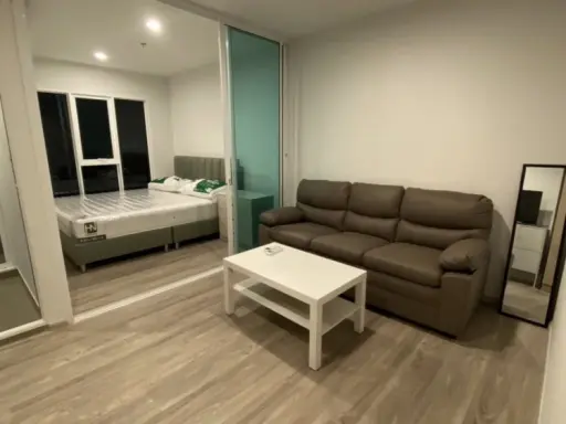 For rent: Regent Home Bangna, partial river view, not hot, building shadows, fully furnished, ready to move in