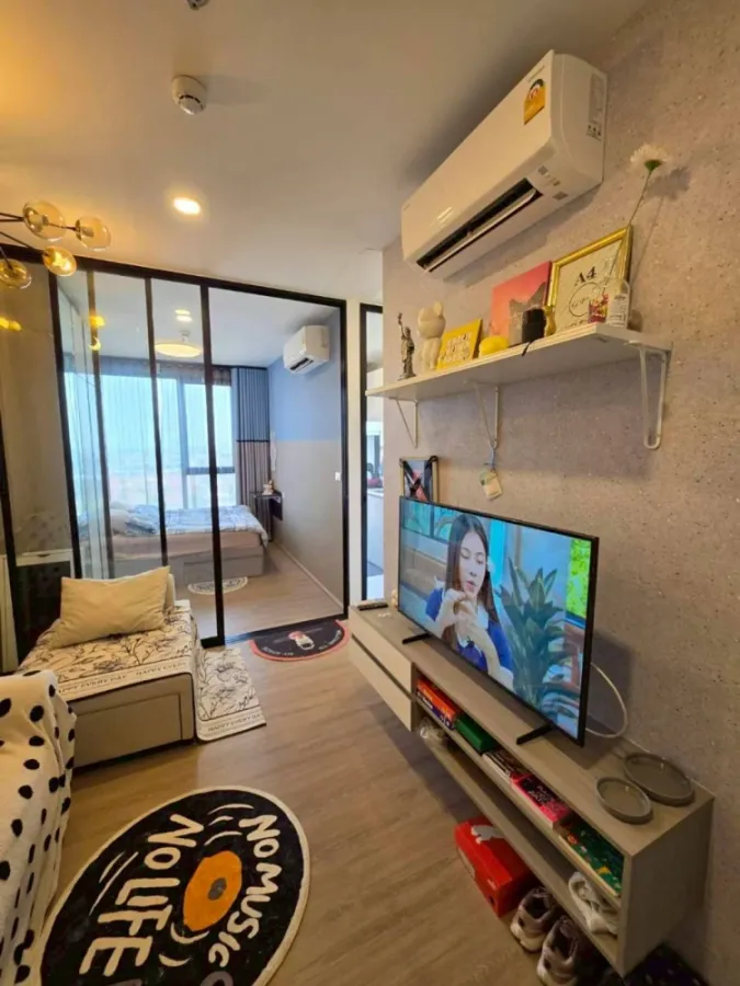 For rent: Origin Plug & Play Nonthaburi Station, 12th floor, fully furnished unit. Book now!