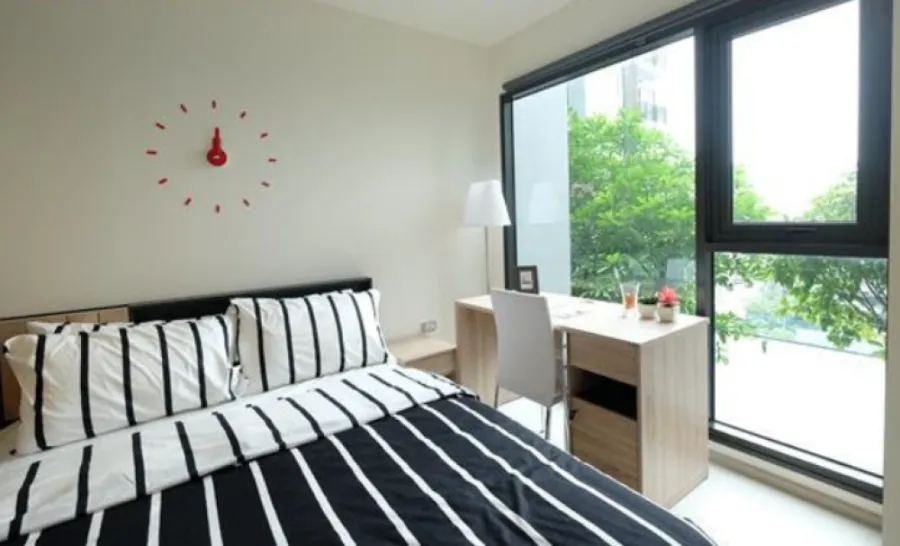 For rent, Rhythm Sukhumvit 36-38, beautiful room, beautiful view, front is not to be missed.