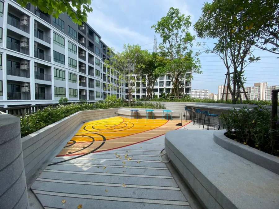 For rent, Dcondo Campus-Hideaway Rangsit Phase 4, Studio room, Built-in furniture, complete in one room.