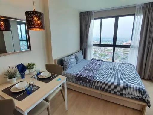 Condo for rent IDEO O2, studio room, 26th floor, Chao Phraya River view. If you don't reserve, you'll regret it later. Let me tell you.