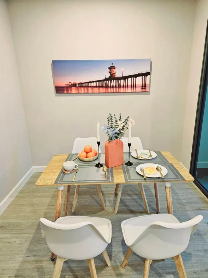 Condo for rent, Metro Sky Prachachuen, corner room with privacy. Dressed and ready to move in Not booking is a big mistake.