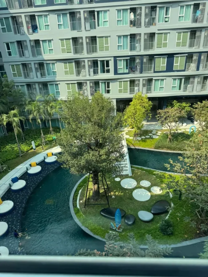 ให้เช่า Kave Town Island ชั้น 5 ห้องมุมส่วนตัว มาพร้อมการตกแต่งที่ครบครัน จองเลยจ้า