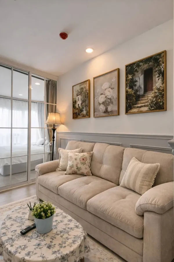 For rent: Regent Home Bangna, high floor, comfortable living, built-in interior, stunning Chao Phraya River view. Book now, don't miss out! +++