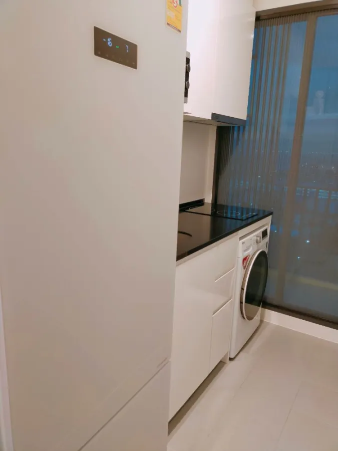 For rent, Chewathai Kaset Nawamin, 17th floor, fully furnished and electrical appliances, book now, don't miss it.
