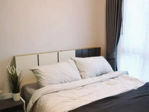 Plum Condo for rent, Chaengwattana Station, this room is built-in, fully furnished, pool view, extremely rare, book now