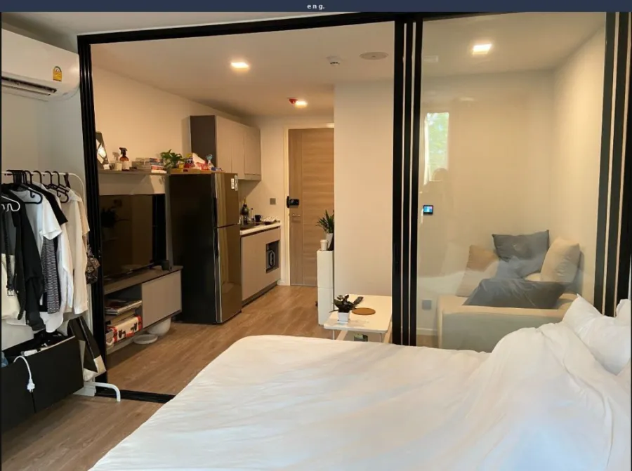 For rent Atmoz Ladprao 15, 2nd floor, fully furnished. Electrical appliances ready to move in This must be booked quickly.
